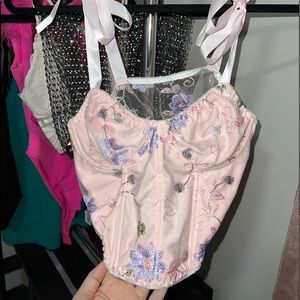 Dainty pink corset